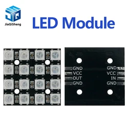 16Bit RGB 4x4 4*4 LED WS2812B WS2812 5050 RGB LED Matrix Integrated Drive Drivers Board LED Module for Arduino