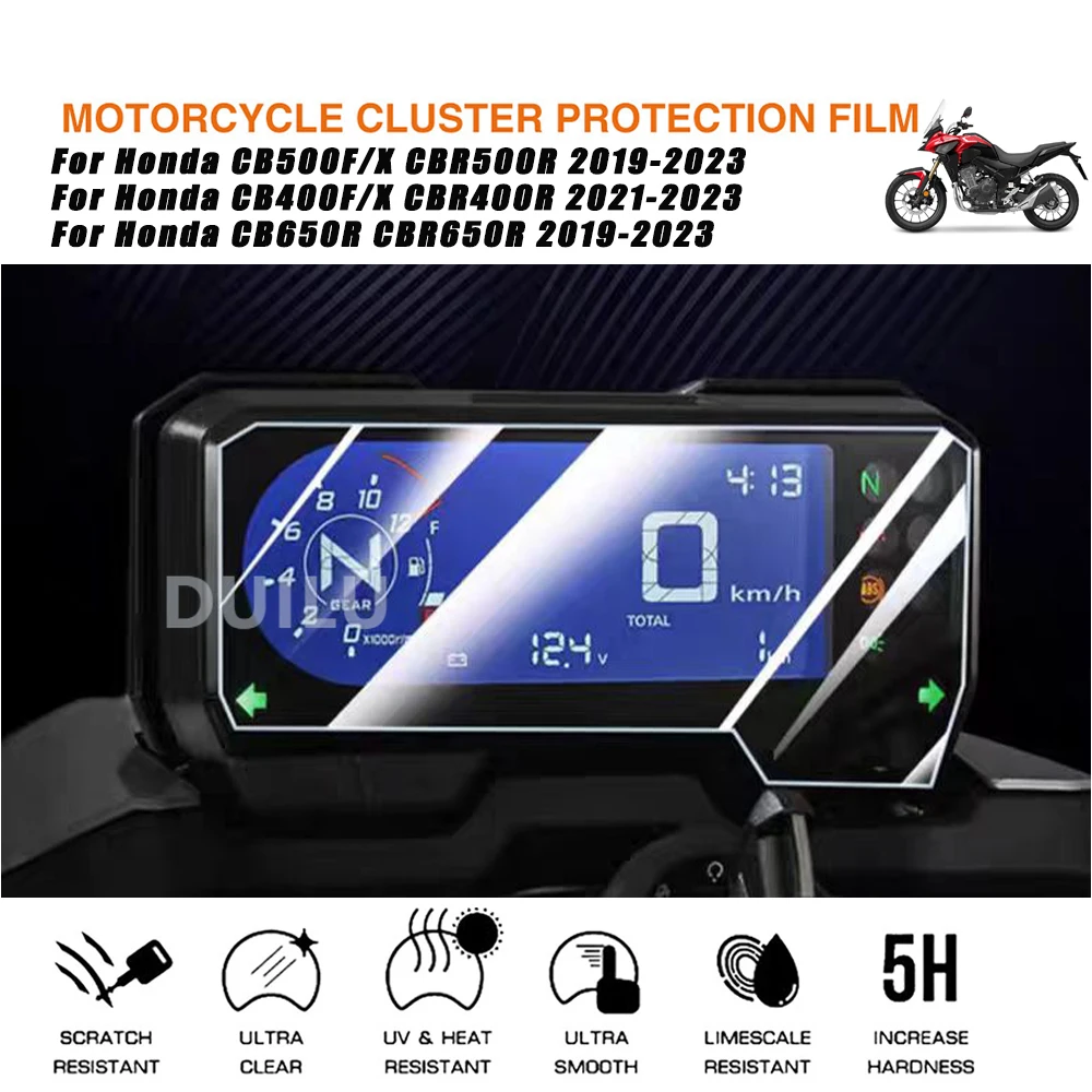 واقي للشاشة لوحة أدوات الدراجة النارية لهوندا كروس شبل 110 CB500F/X CBR500R 2019-2023 CB400F/X CBR400R CB650R CBR650R