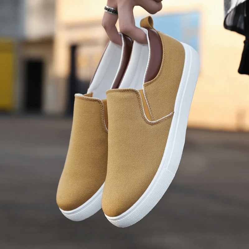 Neue weiße Slip-On-Leinenschuhe für Herren, vulkanisierte Sneakers, Studenten- und Jungen-Loafer, Espadrilles, lässige Herren-Fahr- und Golfschuhe, Größe 47 48. – Detail 33