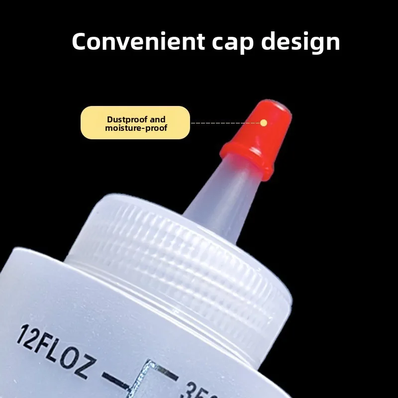 Bouteille à presser en plastique à nez d'aiguille de 120 à 450ML, 2 pièces, conteneur de stockage de cosmétiques, bouteille vide compressible avec étanche