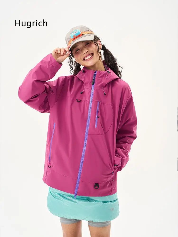 3 In 1 Mountain Style Hooded Mountaineering Jacket With Waffle Liner Windproof Waterproof Functional Outerwear For Men Women Ou
