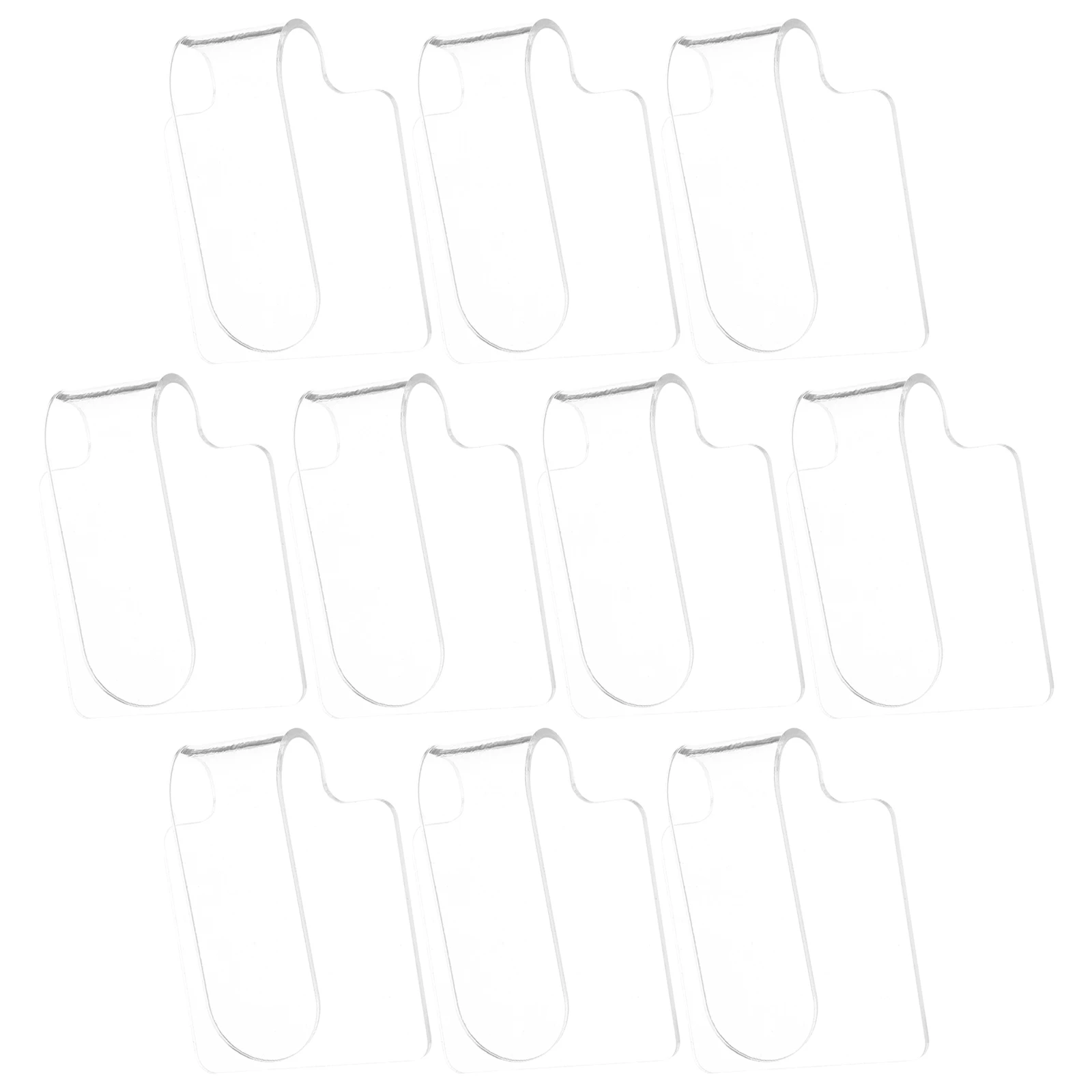 

10 Pcs Beauty Palette Acrylic Eyeshadow Mixing Tray Manicure Clear Makeup Nail