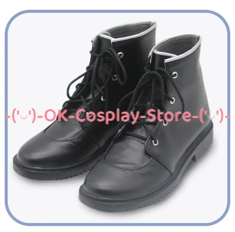 [Customized] Hinomori Shiho Cosplay Shoes Project Sekai Anime Roleplay Props Halloween Carnival Holiday Party PU Leather Boots