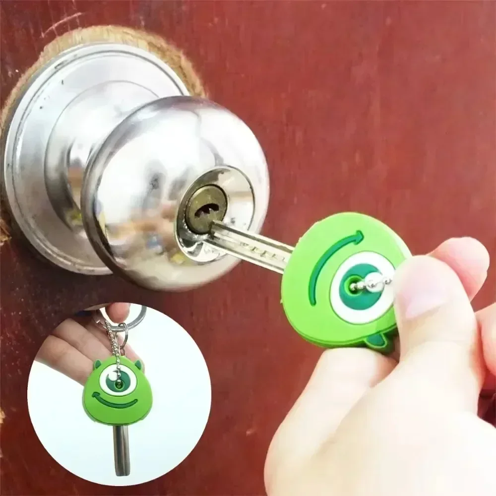 46 نماذج الجملة كيتي المنتقم غرزة مفتاح قبعات واقية أنيمي ميني الكرتون مفتاح غطاء سلسلة حامل سلسلة المفاتيح المحمولة #6