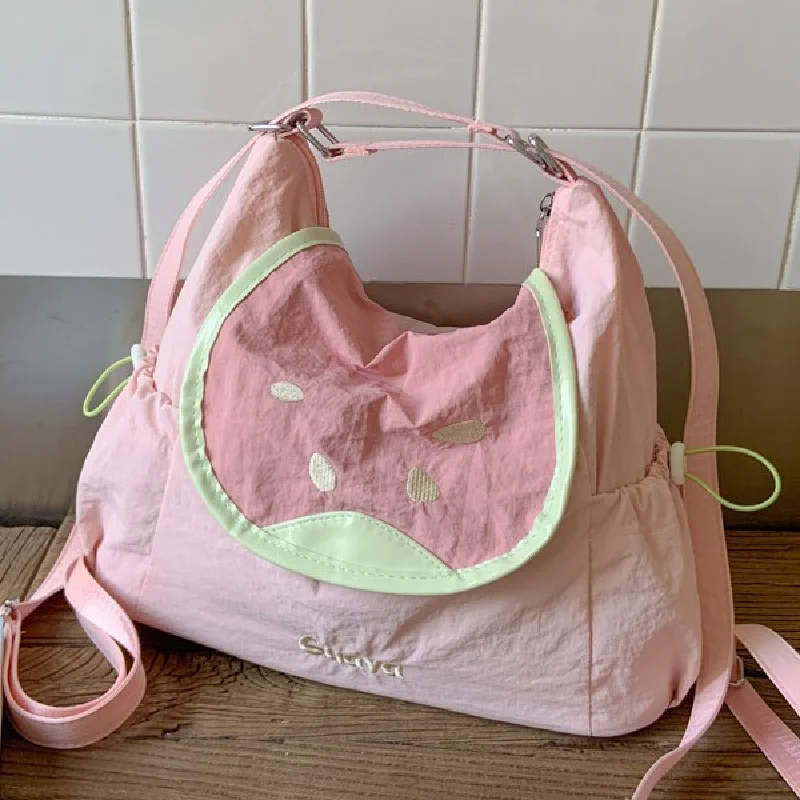 Cute Fruit-themed Women's Fashion Simple Solid Color Crossbody Bag Niche Design Women's Shoulder Bag