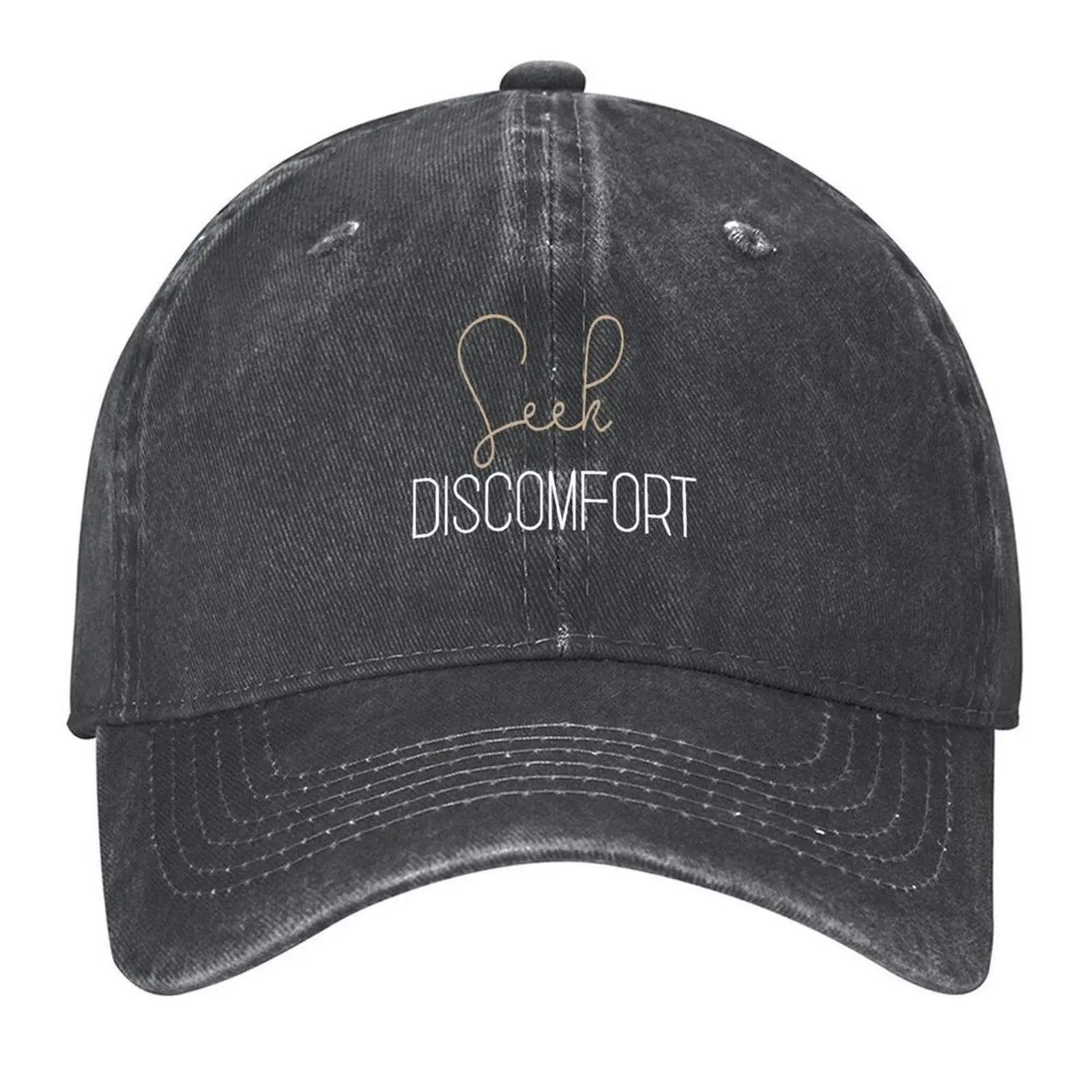 

Seek Discomfort Yes Theory Classic Baseball Cap hard hat Sports Cap Golf Wear fashionable Women's Hats 2025 Men's