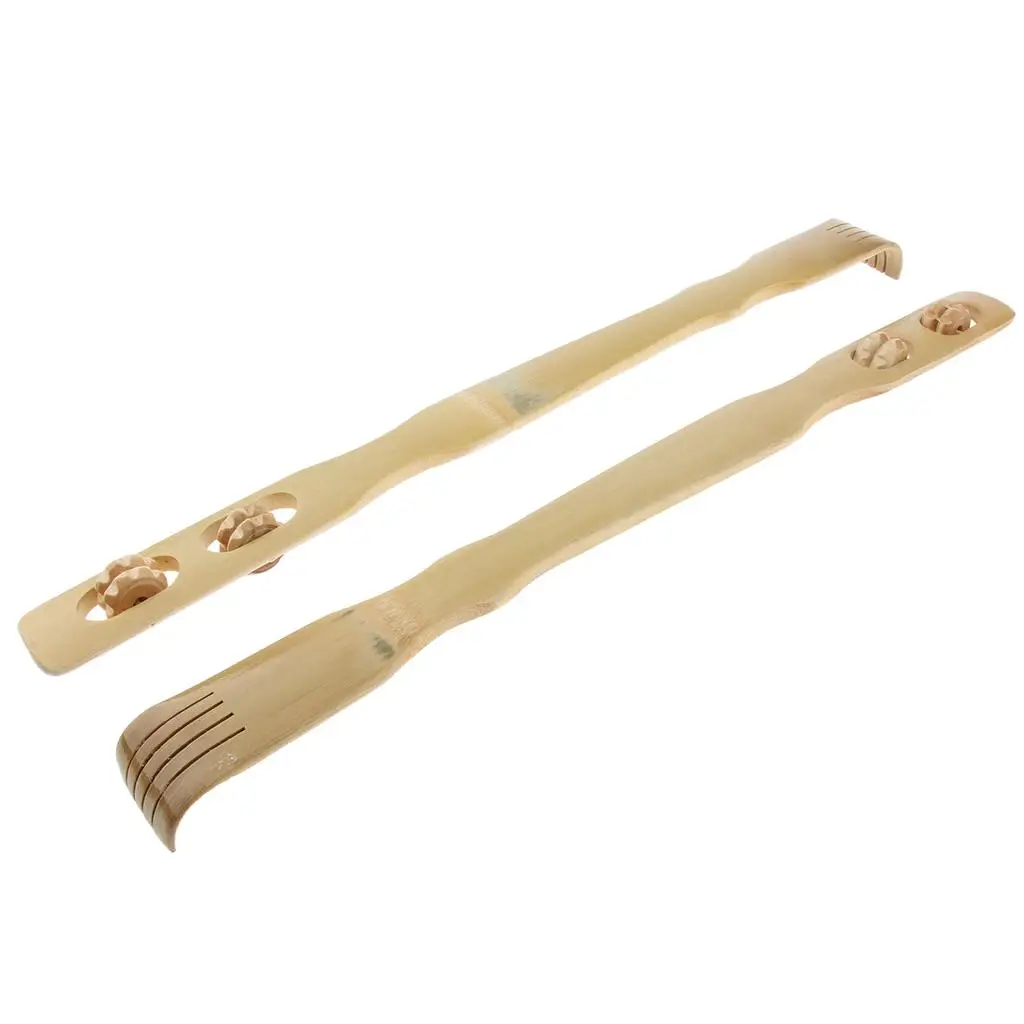 Бамбуковый скребок длиной 18 дюймов, зудящий самомассажер с массажем