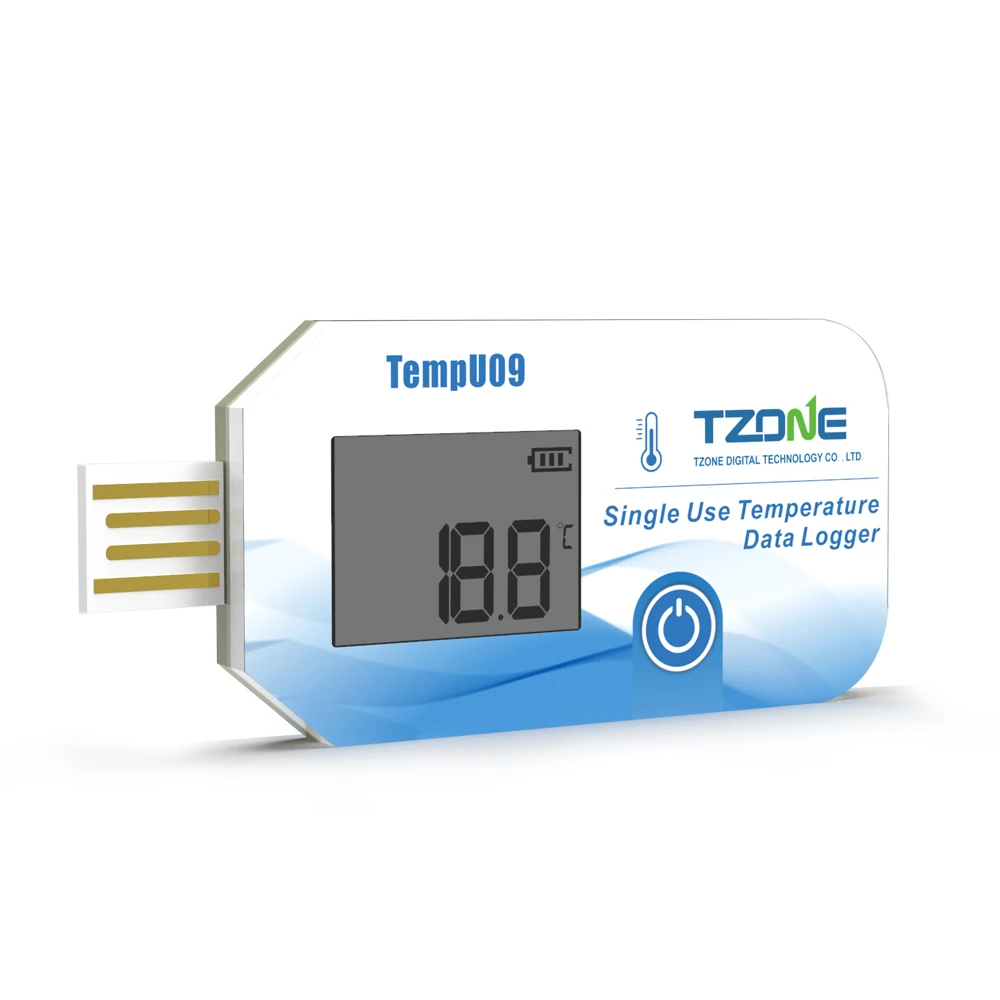 Mini USB temperature humidity data logger single use temperature logger