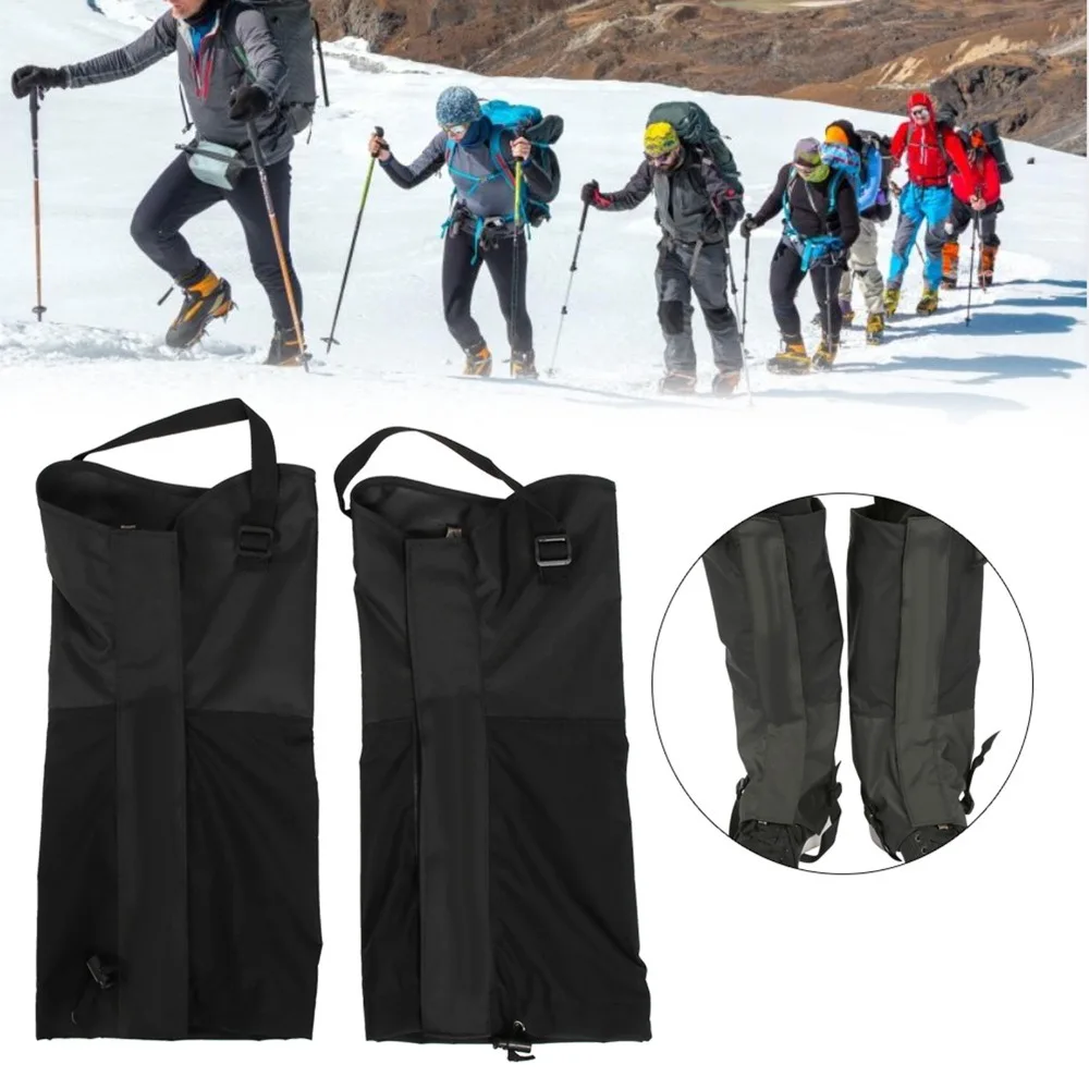 Lightweight Waterproof Leg Gaiters Wear-Proof Dirt-Proof Shoe Cover Legging Breathable Fabric Adjustable Gaiters Snow Protection