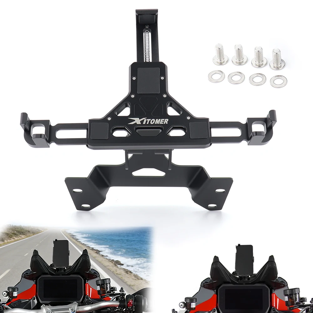 

Кронштейн для GPS-навигатора и держатель для телефона для мотоциклов Ducati Multistrada V4/V4S 2021-2025, V4 RS/V4 Pikes Peak/V4 Rally