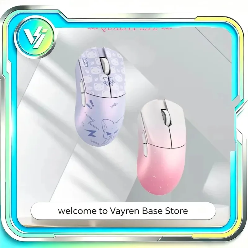 NOVO Mouse Gamer Sem Fio Wlmouse Huan Tri-Mode em Liga de Magnésio com Sensor PAW3950HS, Taxa de 8000Hz 8K para Jogos de E-sports em Desktop