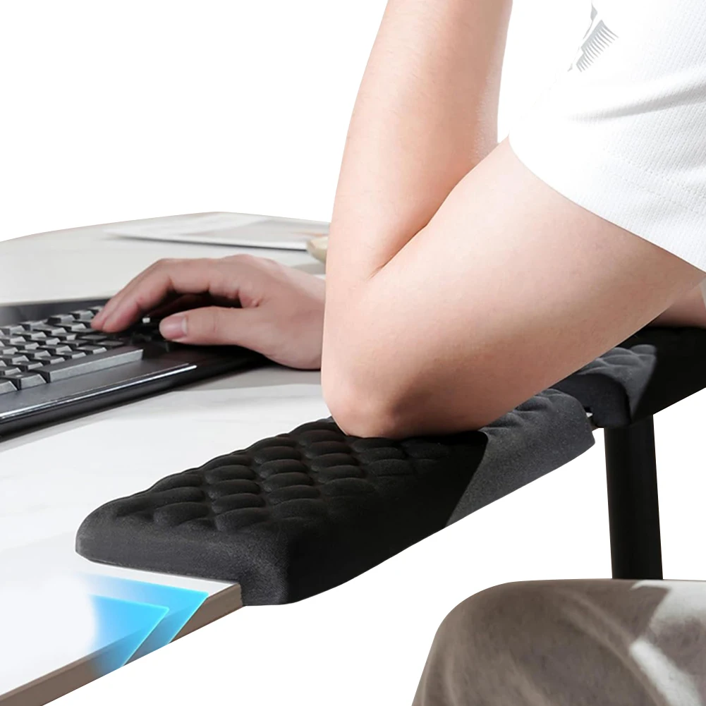 

2 Pcs L-Shaped Elbow Rest Pads Ergonomic Desk Edge Cushion Keyboard Wrist Rest Pad for Gaming Office Computer PC Painting Gaming