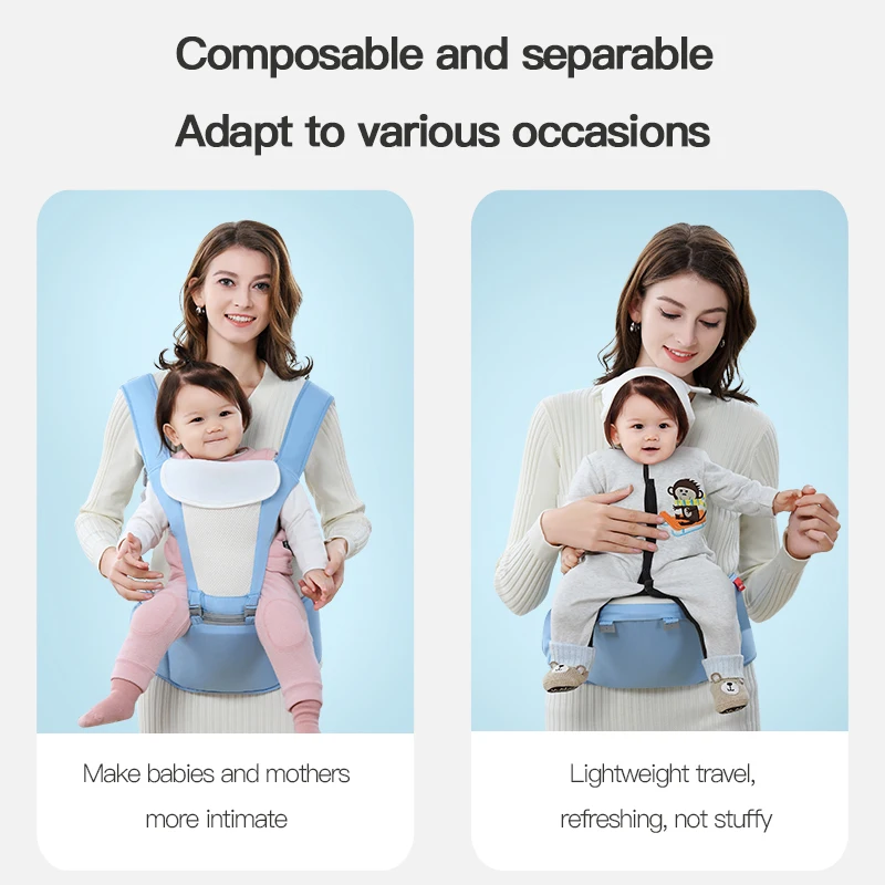 0-36 Months Ergonomic Baby Carrier Infant Kid Baby Hipseat Sling Front Facing Kangaroo Baby Wrap Carrier for Baby Travel