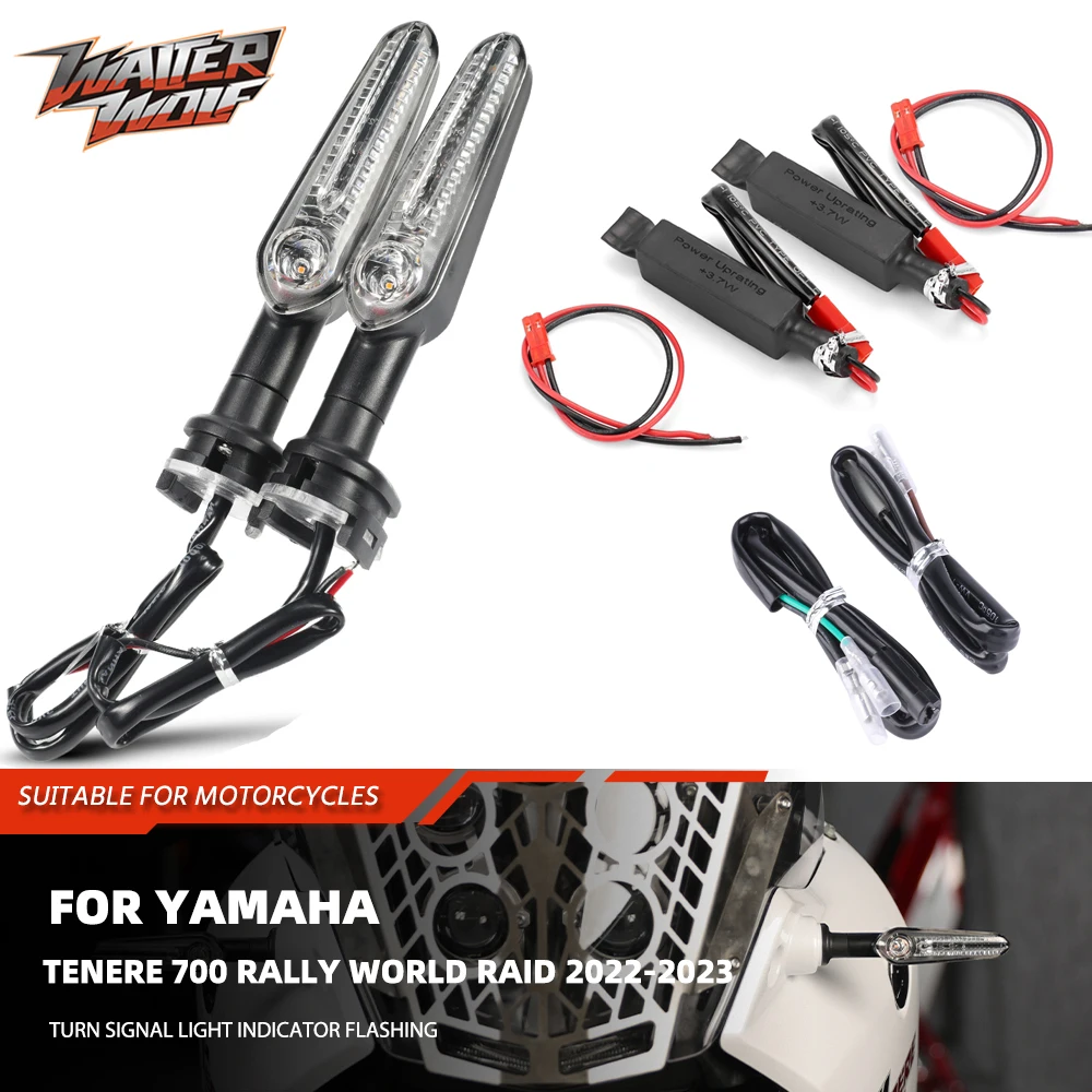 

Tenere700 Flasher LED Motorcycle Turn Signal Light For YAMAHA TENERE 700 RALLY World Raid Indicator Lamp Resistor Blinker cables