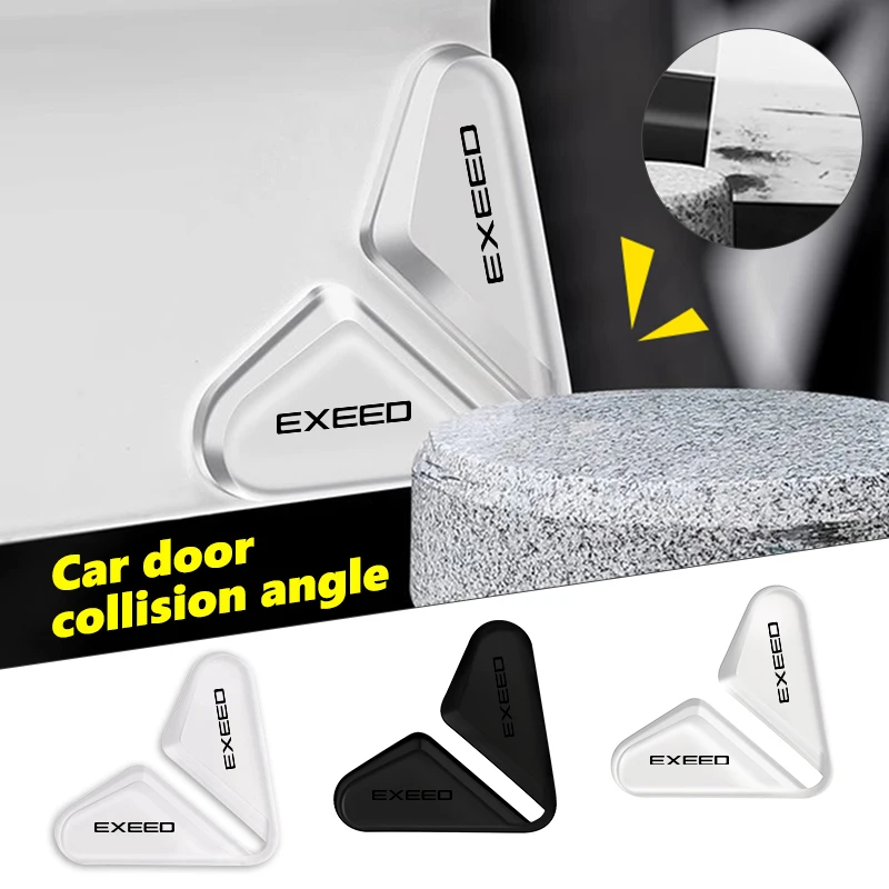 2pcs Car Door Corner Anti-Collision Stickers Protector Cover For Chery Exeed TXL TX VX LX 2021 2022 2023 2024 2025 YAOYUE