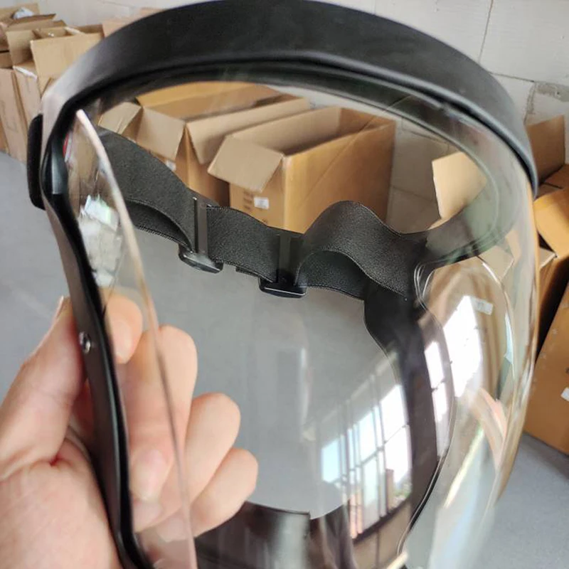 Antiappannamento Anti Splash Protezione integrale Maschera antigoccia Occhiali da indossare per la testa Occhiali sferici spaziali Vetro protettivo integrale