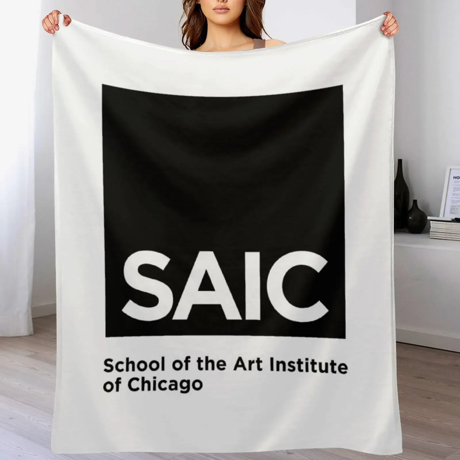 

School of the Art Institute of Chicago (SAIC) Throw Blanket Cozy Warm Blanket for Bed Room Decor