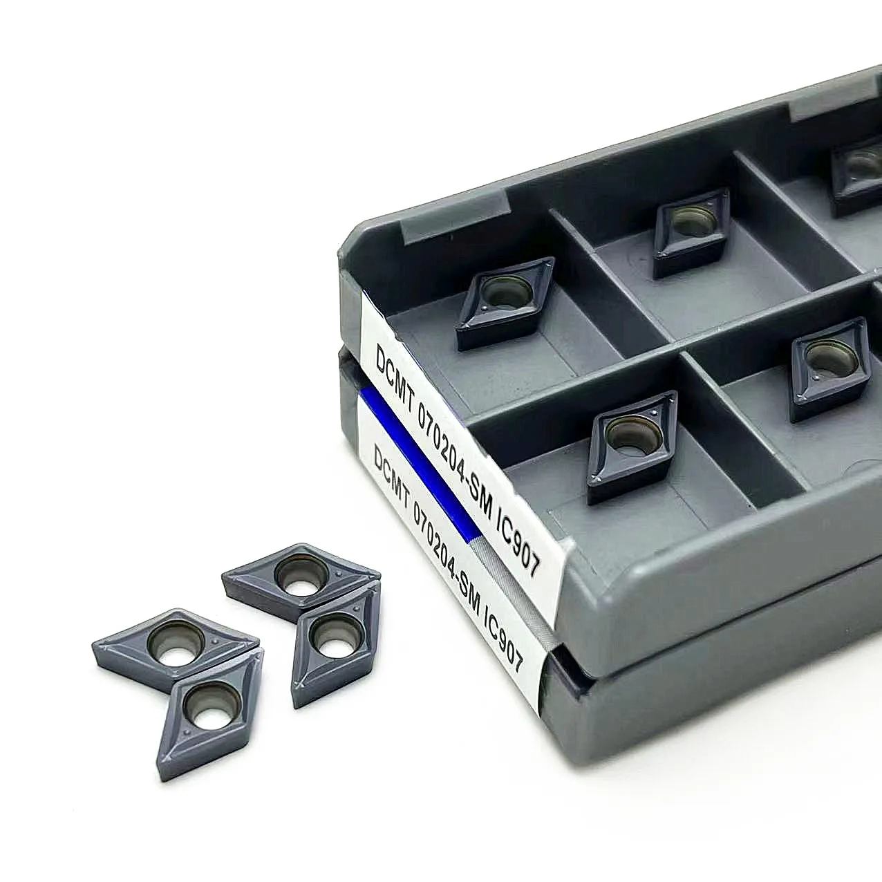 10PCS DCMT070204 SM IC907 DCMT070204 SM IC908 Internal Turning Tool Carbide Insert Cutting tool CNC lathe tool turning insert
