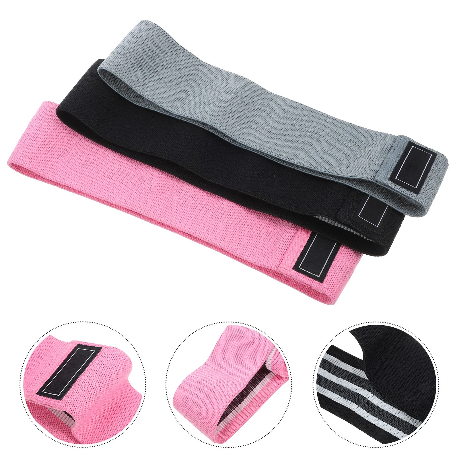 

3Pcs Resistance Bands Durable Elastic Exercise Straps Strength Training Yoga Flexibility Hip Leg Workout Strap