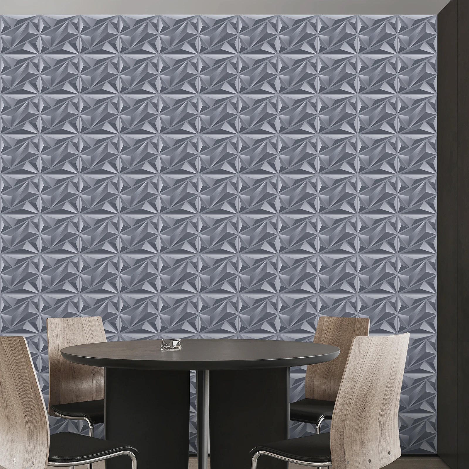 KUUJOJO 3D Slat Wall Panel,3D Fluted Textured Panel Decorative Wall Panel For Home Office Restaurant New Look