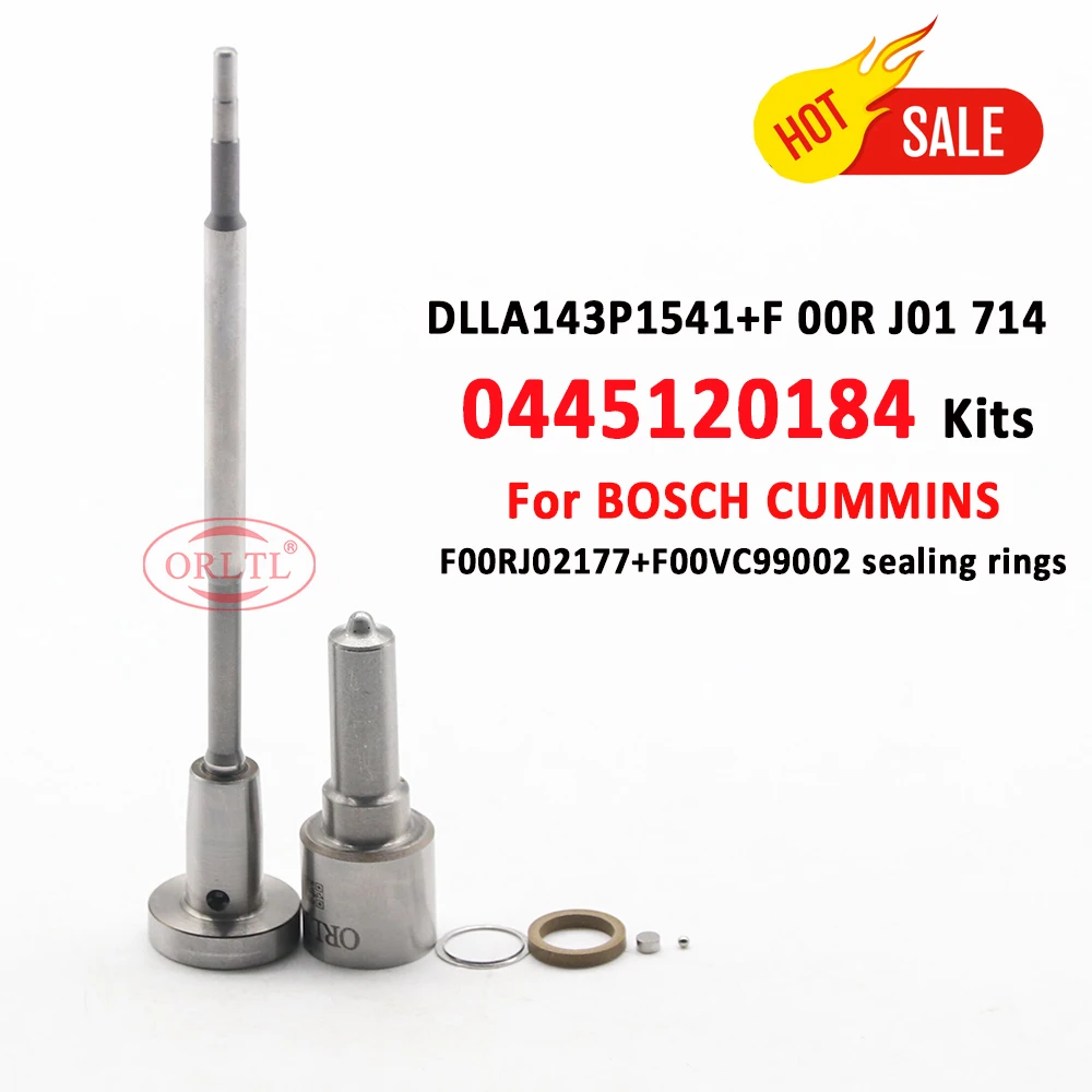 

0445120071 Diesel Injector 0445120184 Repair Kits DLLA 143 P 1541 Nozzle 0433171951 Control VALVE F00RJ01714 For BOSCH CUMMINS