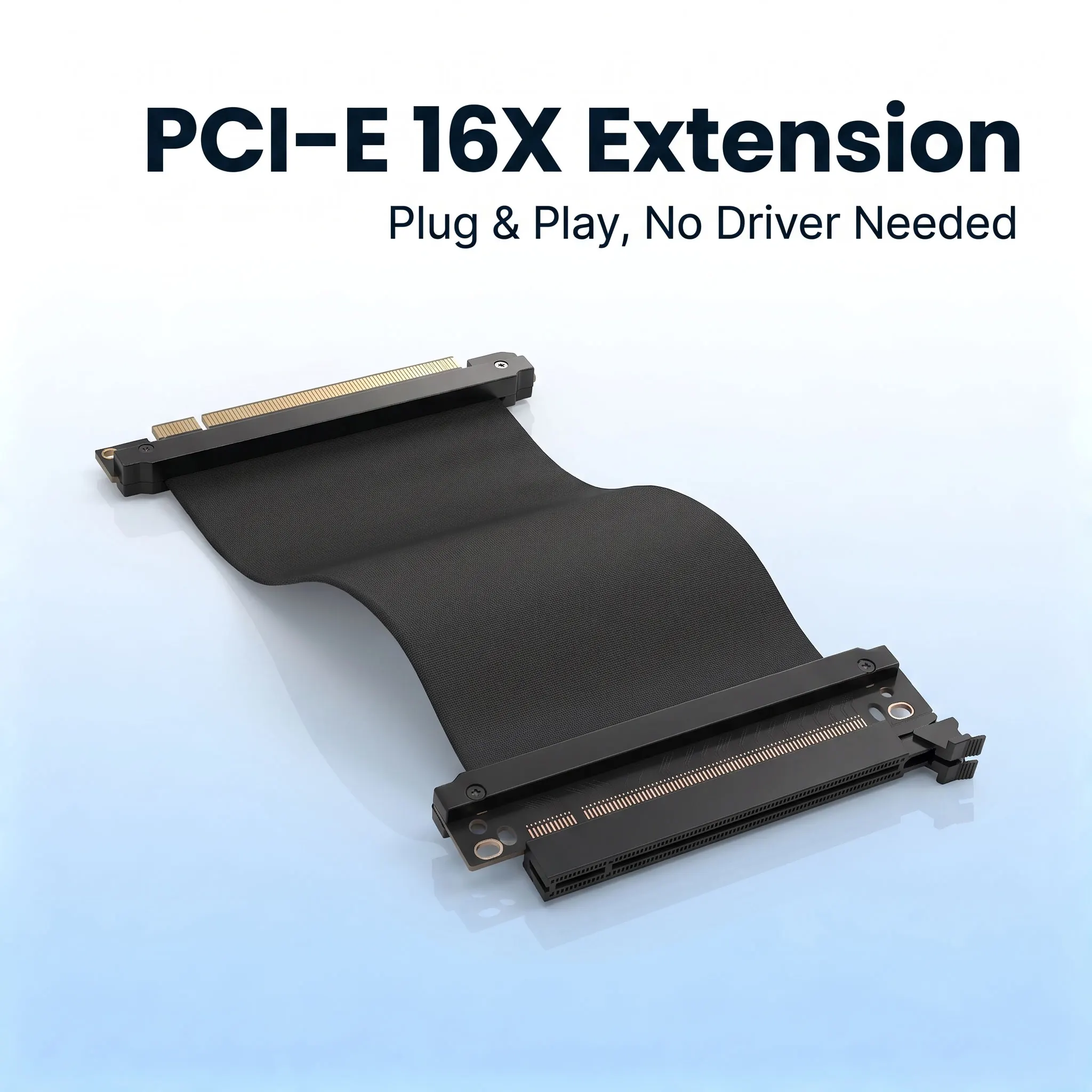 Flexible PCI Express 16X Extension Cable PCI-E X16 Riser Cord For DIY PC Build ATX Mini Case Graphics Card Space Solution
