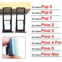 SIM Card Tray Slot Holder Adapter Accessories For Tecno Pop 5 6 7 Pova 2 3 4 5 Neo Pro