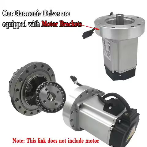 High Precision Harmonic Drives 20/60 Arc sec Equipped with Motor Mounting Flange Harmonic Gear Drive Cup Type for Mechanical