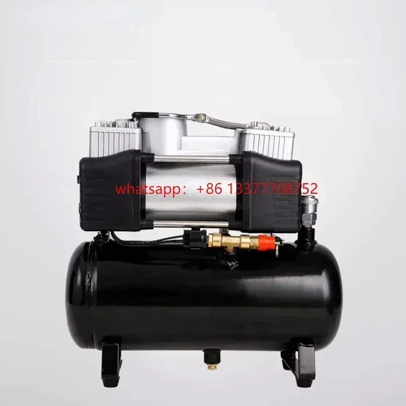 

1Mini Air Compressor Portable Oil Free Low Noise Air Pump 220V Vehicle 12V 3L/4L Air Storage Tank