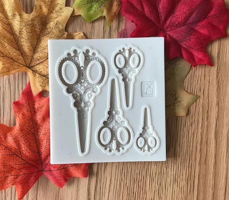 Sugarcraft Scissors silicone mold fondant mold cake decorating tools chocolate gumpaste mold