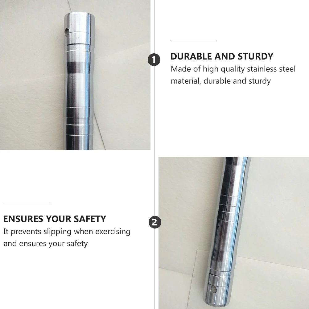 

Dumbbell Connecting Rod Durable Stainless Equipment Adjustable Connector Supplies Barbells Thread Design Safety