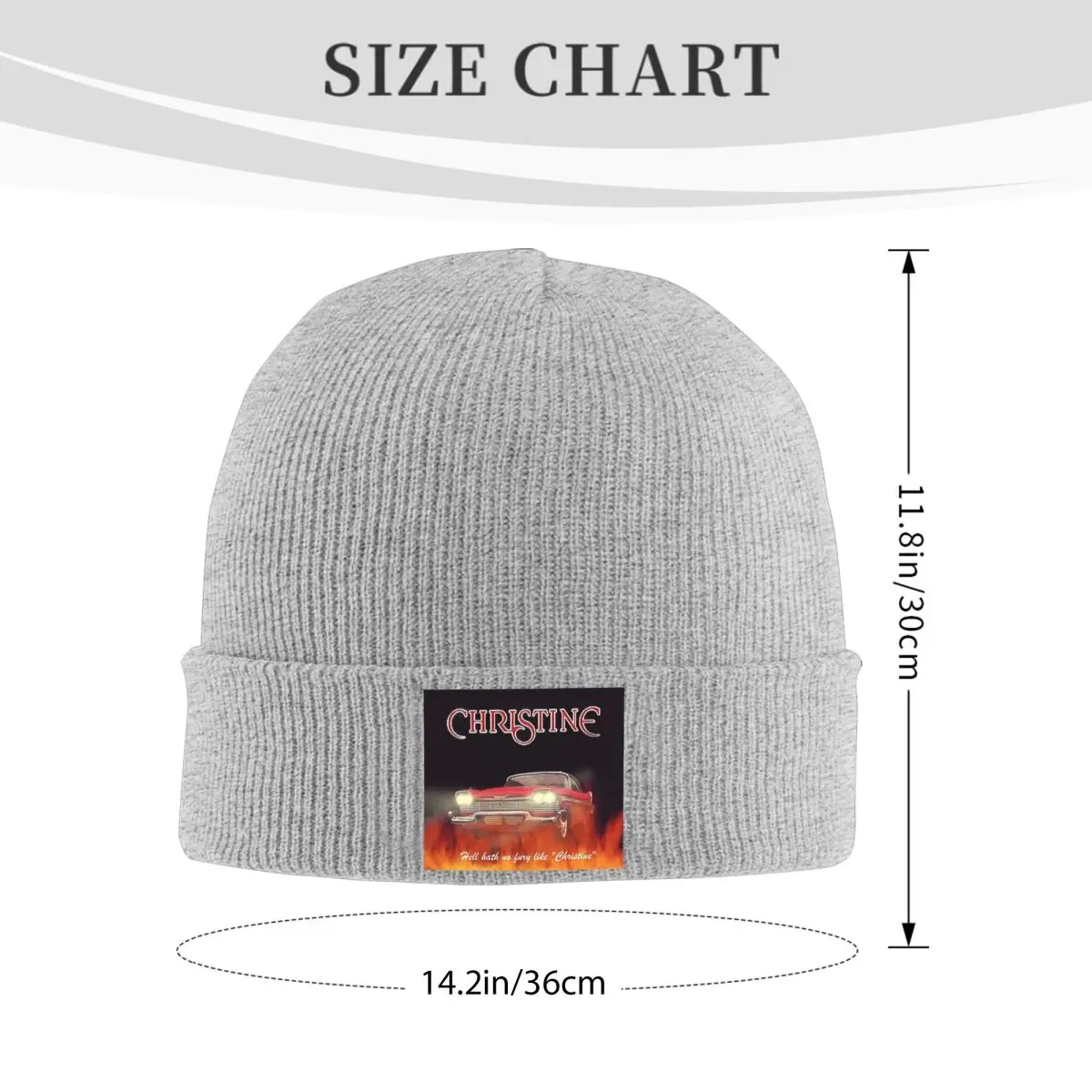 John Carpenter Christine Horror Movie Warm Knitted Cap Winter Knit Bonnet Hat Skullies Beanies Hip Hop Caps for Unisex
