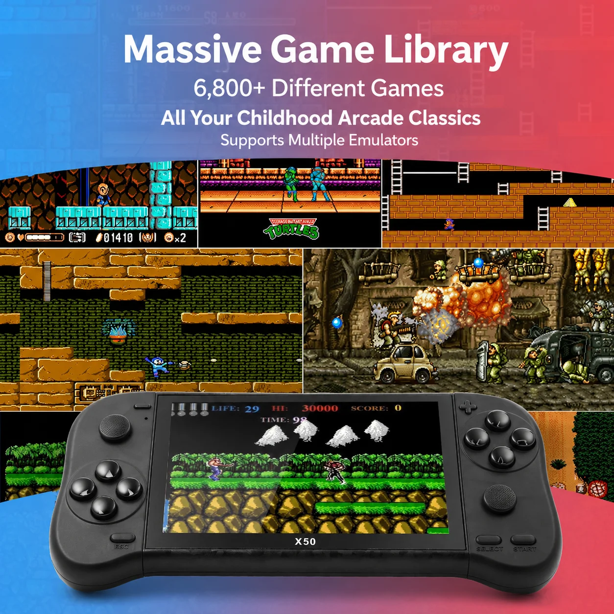X50 Portable Retro Handheld Ga - Gaming Console G90 recension och pris