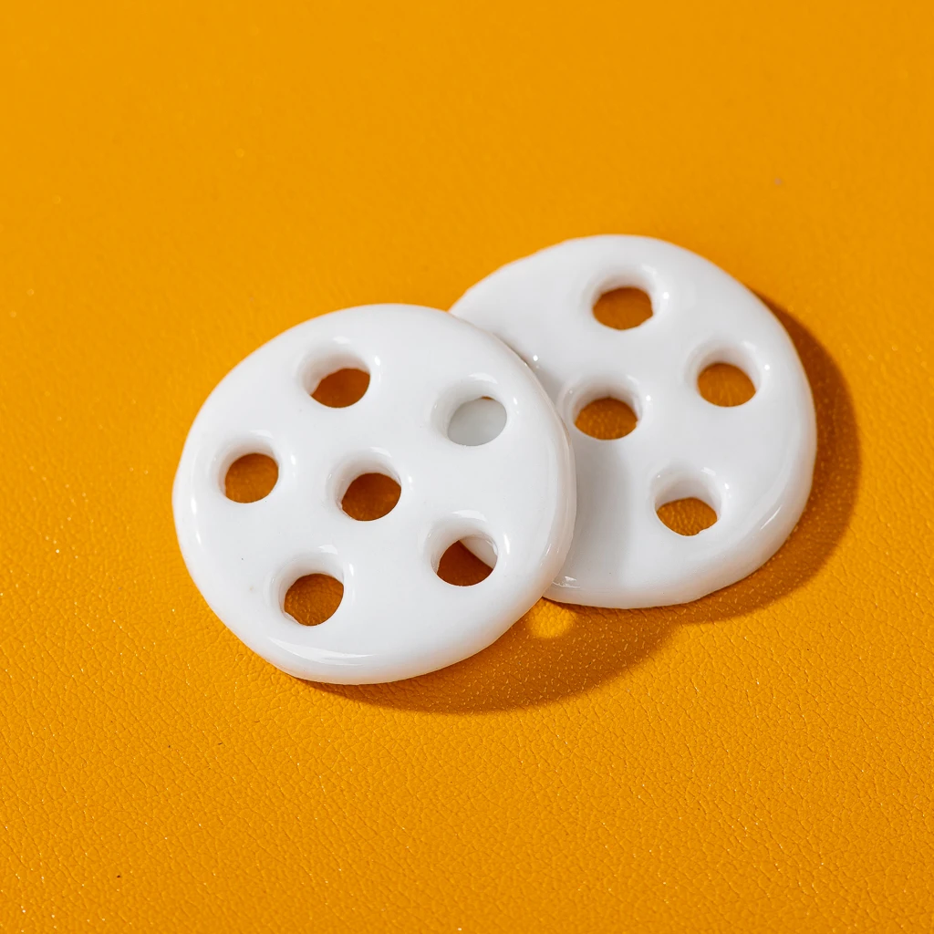 Exquisite Ceramic Lotus Root Slices Cartoon Plant Porcelain Beads Accessories DIY Necklace Accessories Z048
