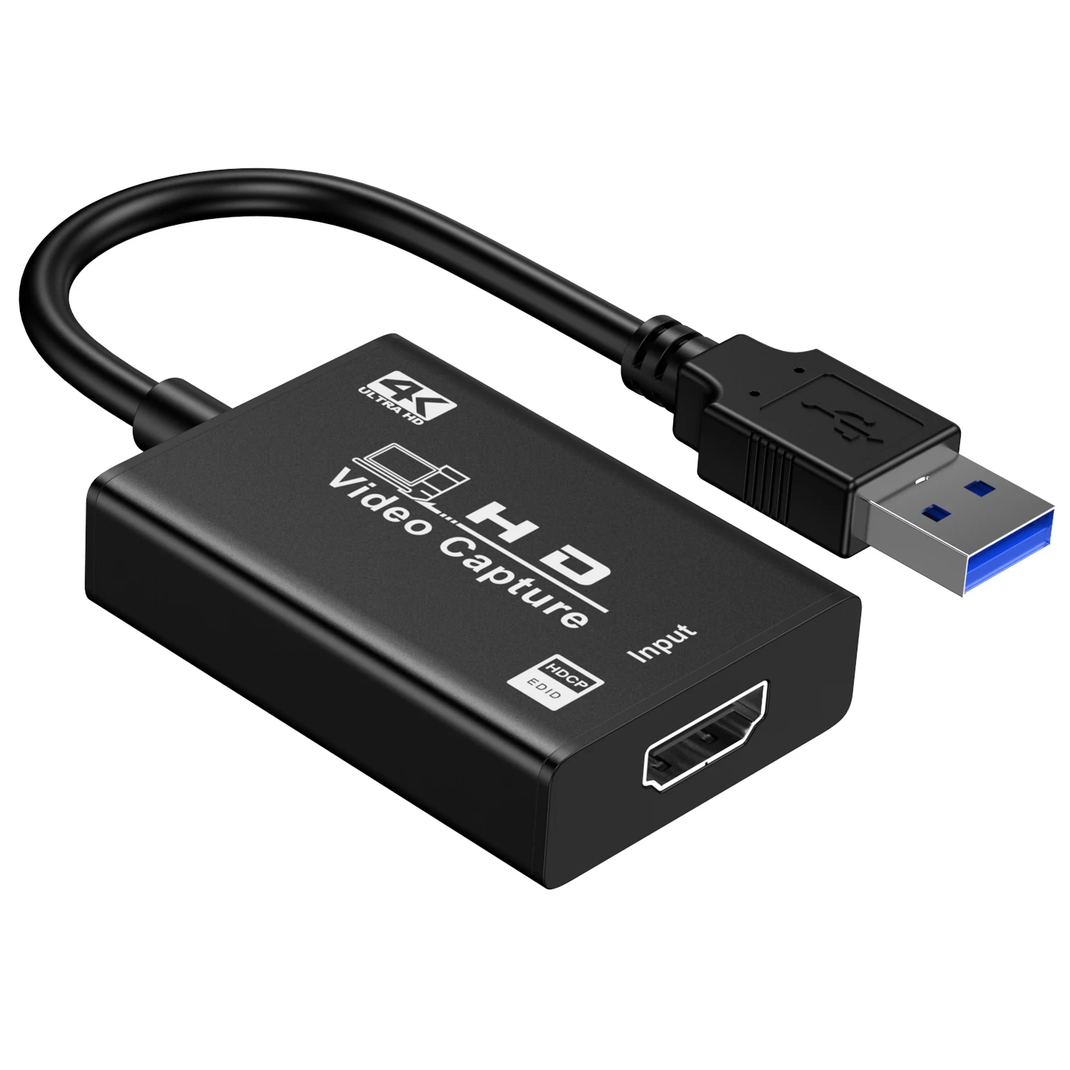 

4K HDMI-Compatible to USB 3.0 Video Capture Card OBS Game Live Stream Mic Input,for Streaming PS5, Xbox, DSLR, PS4, Camera, OBS