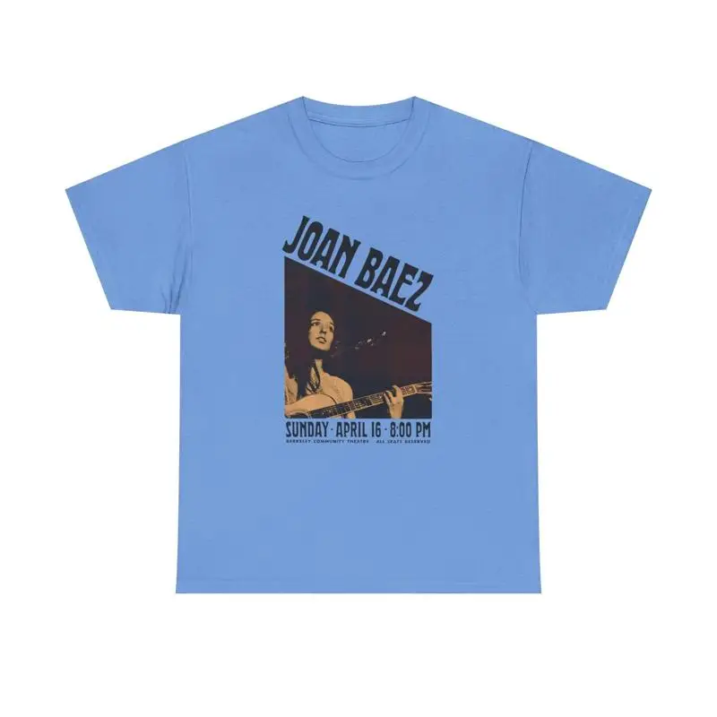 Joan Baez Heavy Cotton T shirt Classic Music Fan Concert