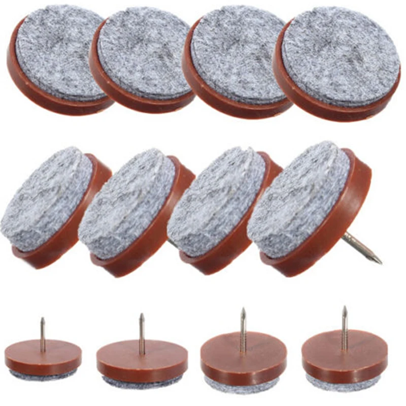 10Pcs Felt Chair Leg Pads 5mm Thick Floor Scratch Protector Mat Mute Non-slip Self Adhesive DIY Furniture Accessories