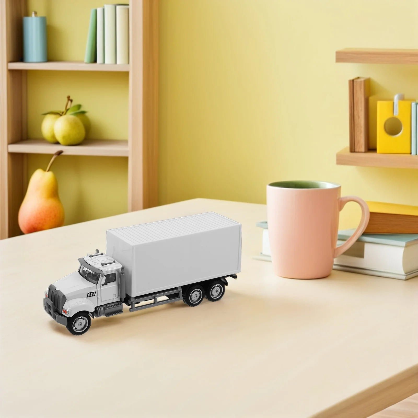 セミトラック合金コンテナキャリアシミュレーション教育建設車両15.5cm子供用誕生日旅行フェスティバル用