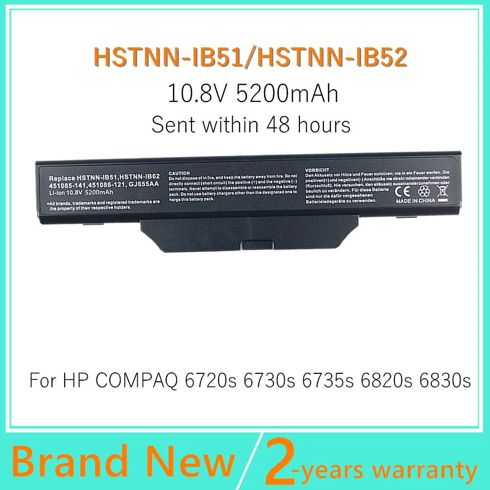 Laptop battery For HP/Compaq 610 615 550 Business Notebook 6720s 6730s 6735s 6820s 6830s GJ655AA HSTNN-IB51 HSTNN-IB52