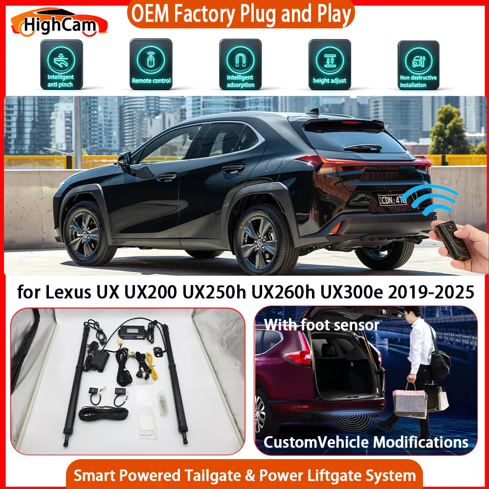 HighCam for Lexus UX UX200 UX250h UX260h UX300e 2019-2025 OEM Smart Powered Tailgate Power Liftgate Tailgate Power Lift Gate