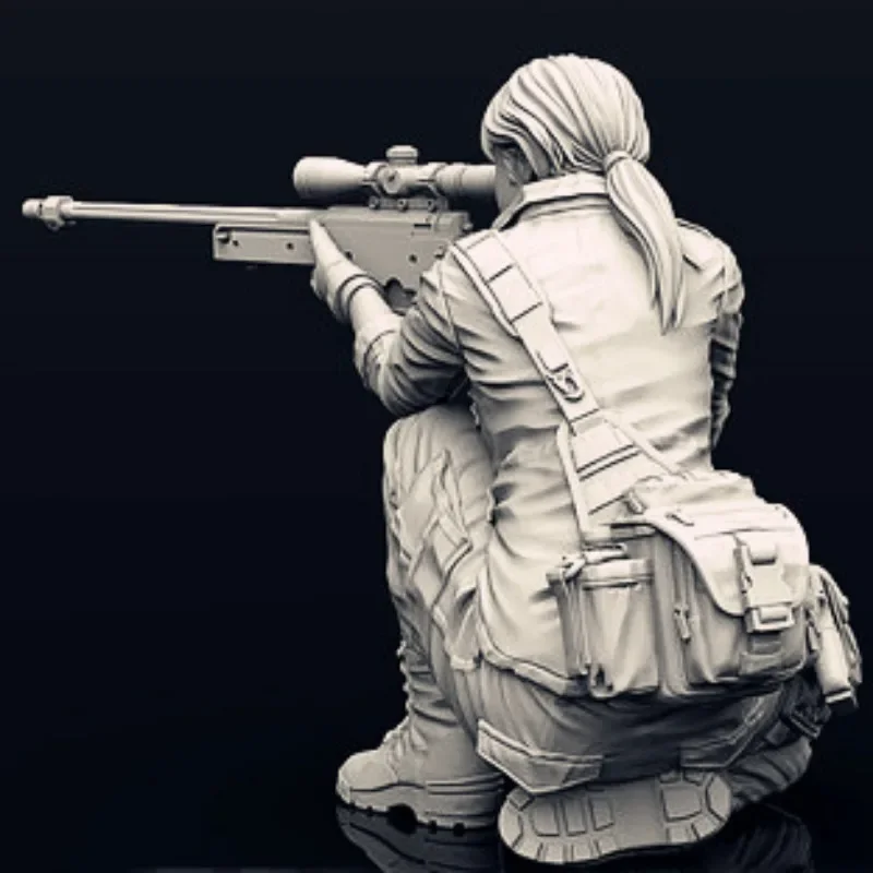 1/35 Scale Resin Figure Assembled Model Kits Female Sniper 1 Figure Hobby Wretched Toy Gift Unassambled Unpainted 478