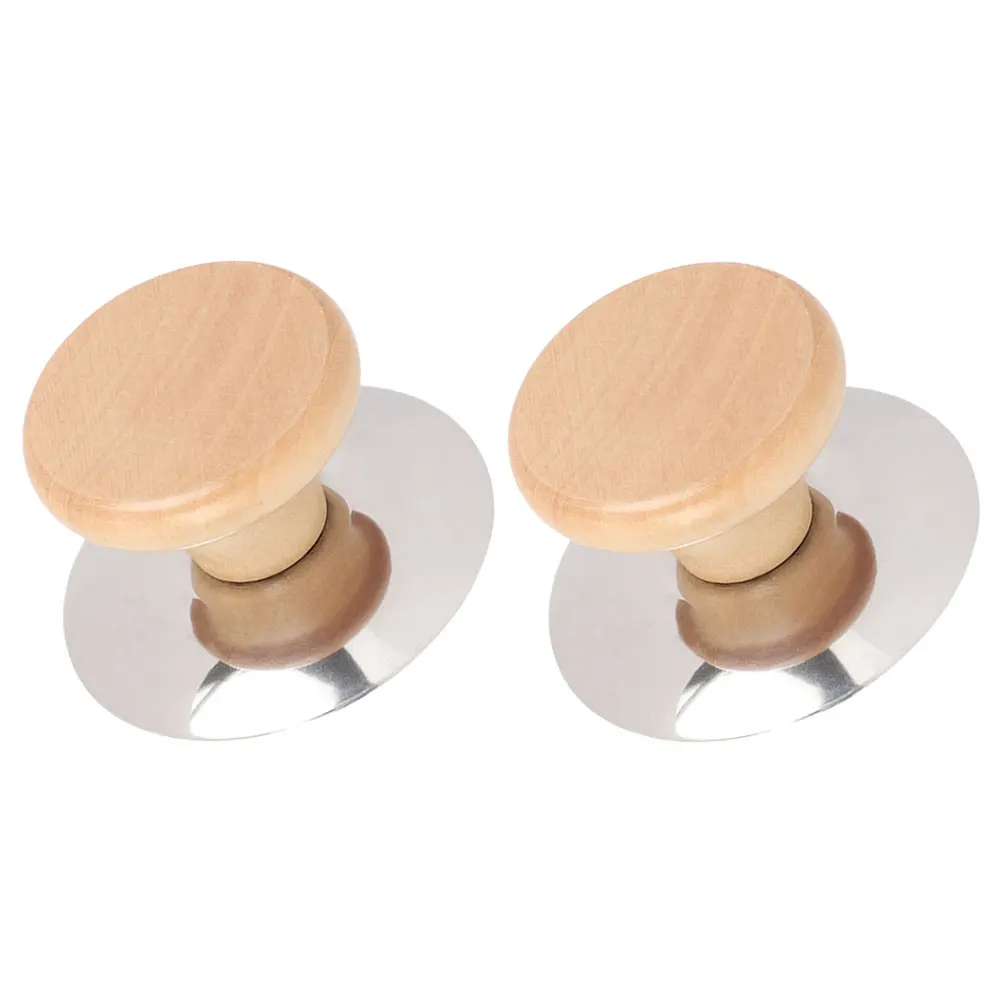 

2Pcs Pot Lid Knob H Wear Resistant Sturdy Stainless Steel Replacement Grips Cookware Parts Kitchen Accessories