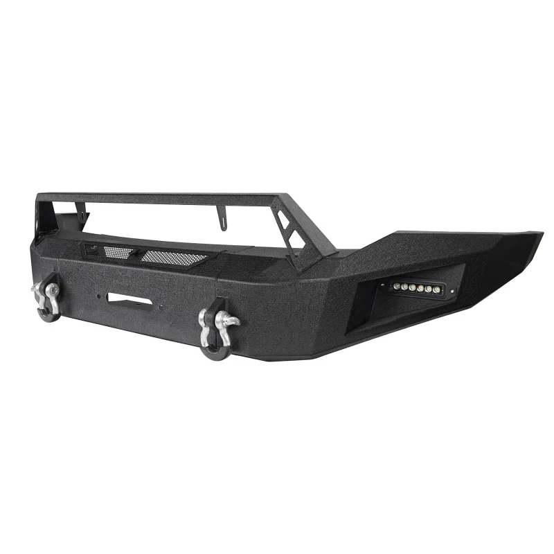 Textured Black Pickup Front Bumper Equipped With Winch Plate And D-Rings Exterior Parts For Ram 1500 2006-2008