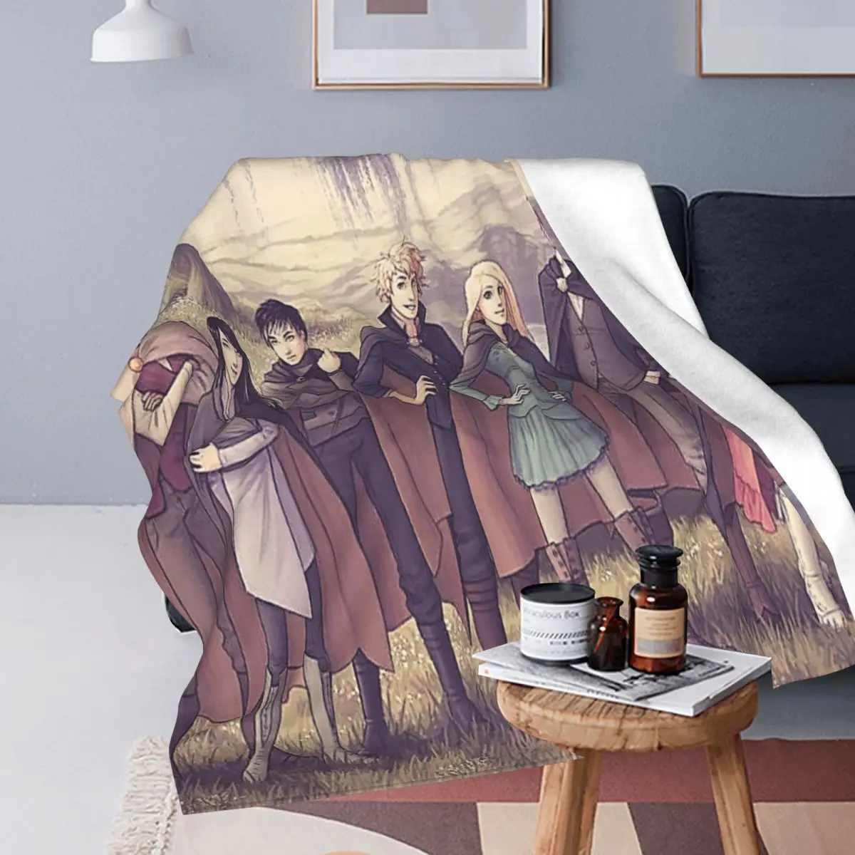 Keeper Of The Lost Cities Character Blankets Soft Warm Flannel Throw Blanket Bedspread for Bed Living room Travel Home Sofa