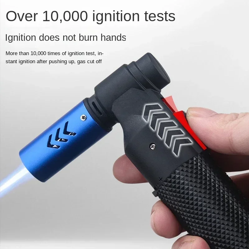 

HONEST Gas Lighter Jet Butane Cigar Lighter Windproof Kitchen Tube Barbecue Metal Jewelry Welding Lighter Outdoor Gadgets ForMen