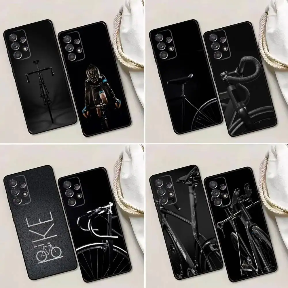 

Bicycle Bike Sport Phone Case For Samsung Galaxy A13,A21s,A22,A31,A32,A52,A53,A71,A80,A91 Soft Black Phone Cover