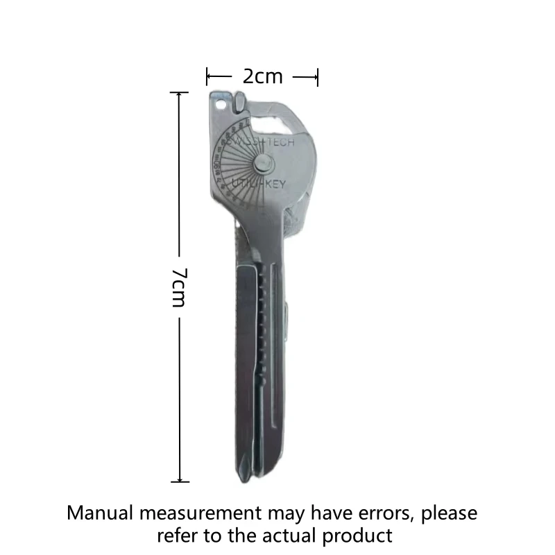 8-In-1 Multi-Function Folding Tool Keychain, Includes Bottle Opener And Screwdriver Tools, Outdoor Camping Pocket Pliers Keychai