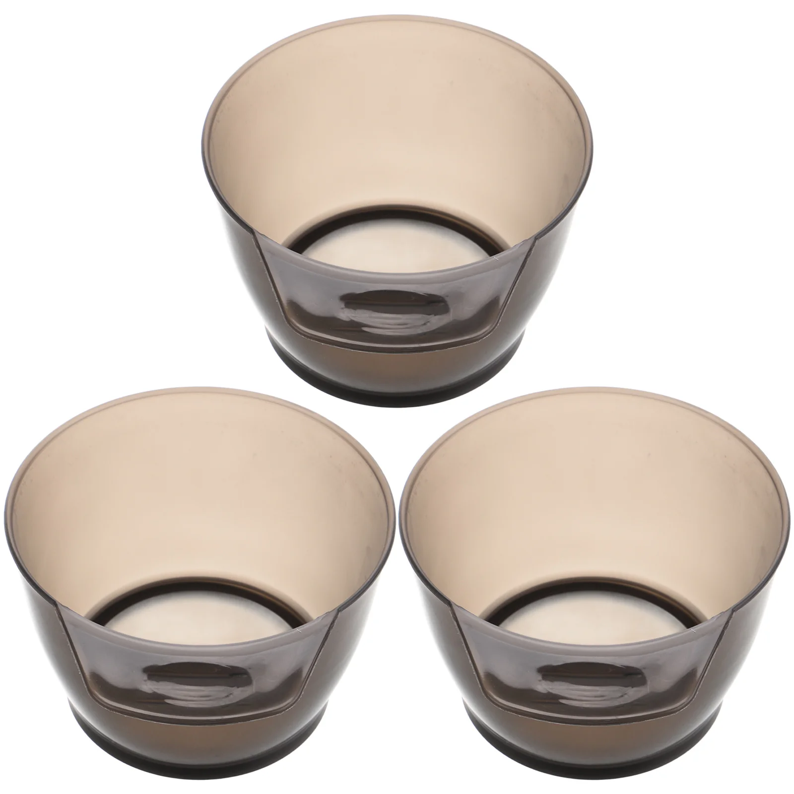 

3Pcs Hair Coloring Bowl Plastic Transparent for DIY Hair Dye Mixing Bowls Salon Use Professional Color Mixing Bowl Set