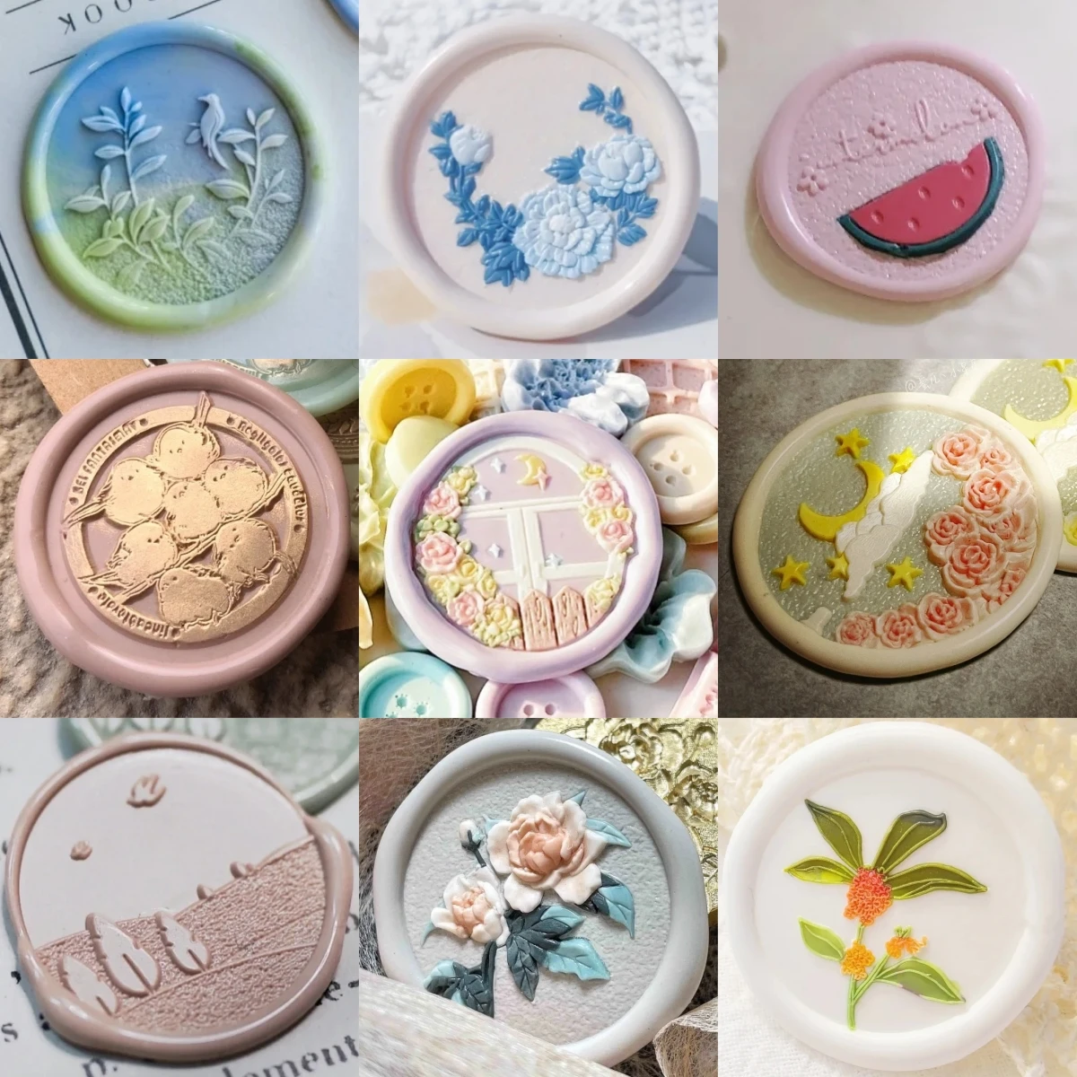 Diy Hand Account Decoratie Vuur Verf Zegel Meerlaags Prachtig Carving Schattige Kleine Vijver Ademhaling Eend Relief Envelop Zegel