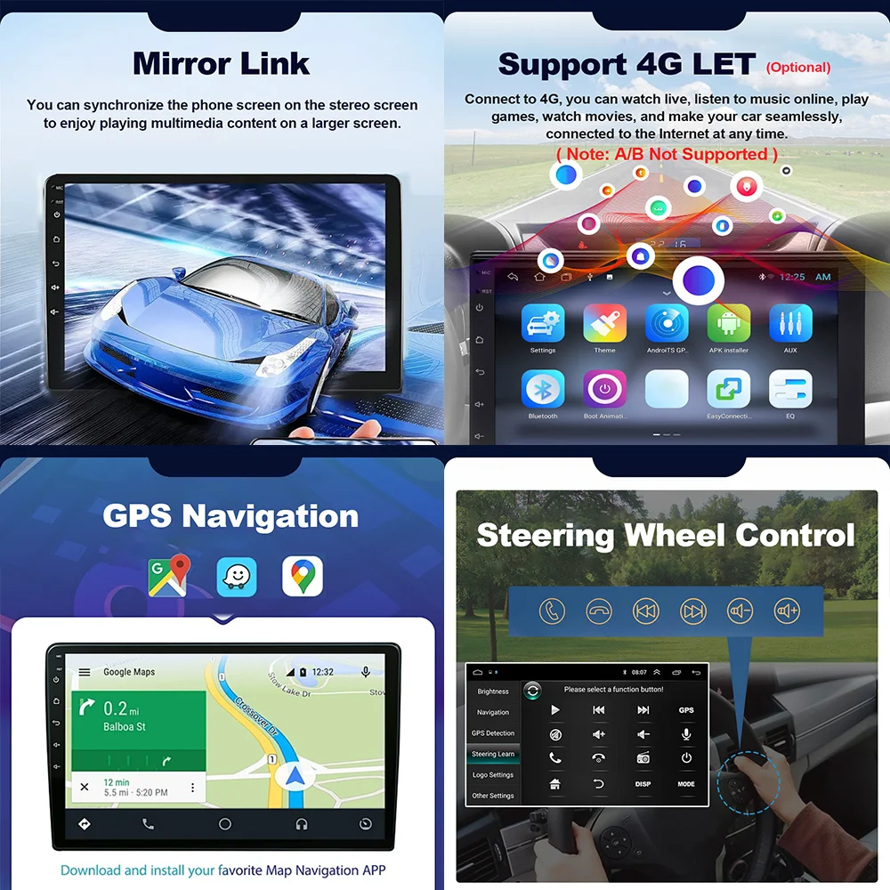 10,1-calowa nawigacja GPS WiFi dla HONDA FIT JAZZ 2014 2015 Radio samochodowe Odtwarzacz multimedialny System Android Carplay 4G BT DSP Stereo